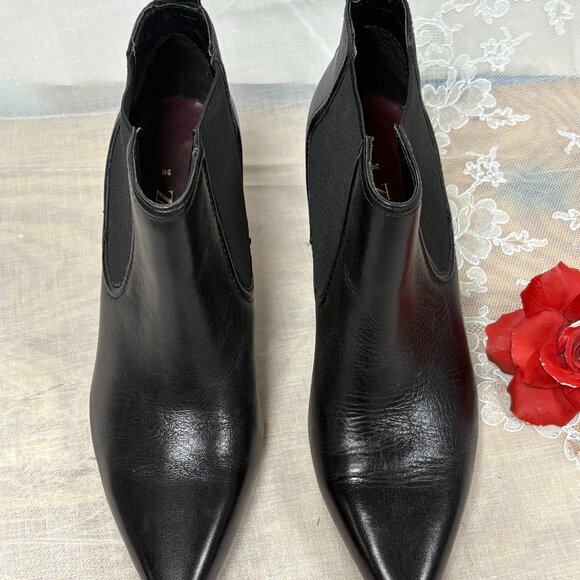 ZARA Shoes - NEW-ZARA-Women black leather heel  Boots.Cambodia.